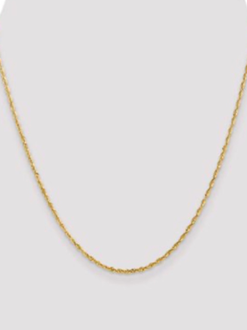 14k Solid Gold Necklace 20 Inch Vintage Rope Style Diamond Cut Chain 4.2 Grams
